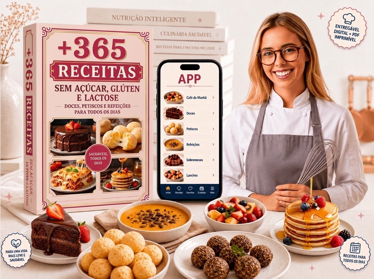365 Receitas Sem Açúcar, Sem Glúten e Sem Lactose